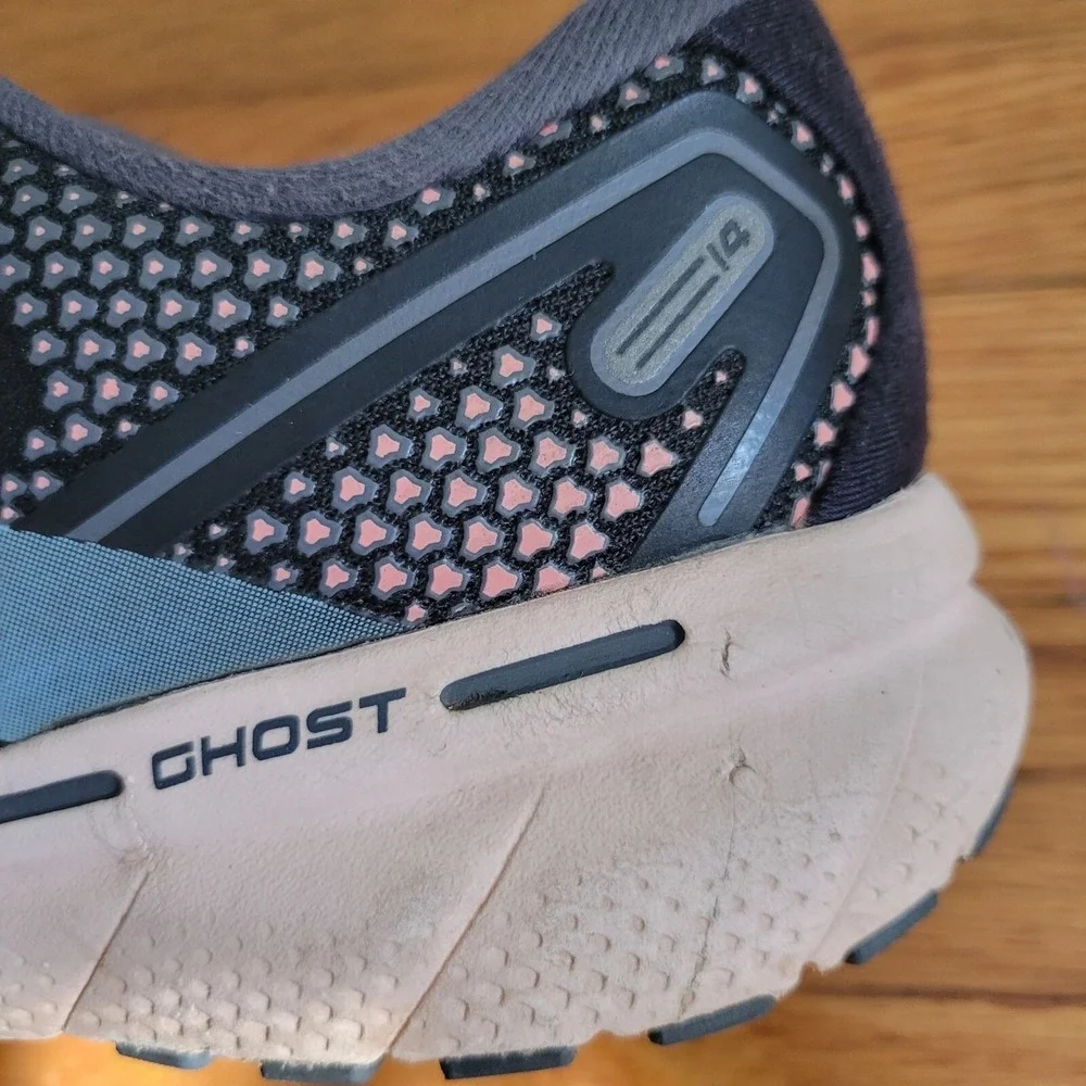 Brooks 8‎ Black Athletic Running Tennis Shoes DNA GHOST 14 Track Cross Country